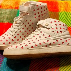 FILA High Top Sneakers (Hearts)